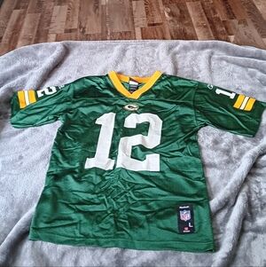 Reebok Green and Yellow Kids Jersey